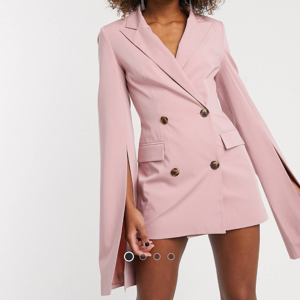 ASOS blazer dress in pink